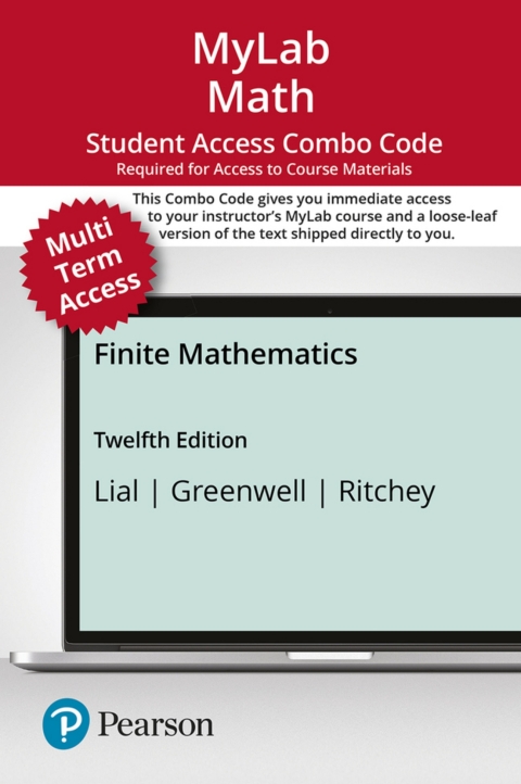 Cover image for book MyLab Math with Pearson eText + Print Combo Access Code for Finite Mathematics