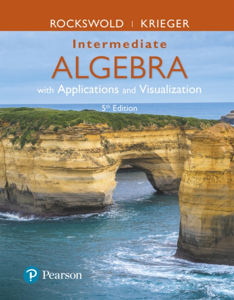 Cover image for book Intermediate Algebra with Applications and Visualization (Pearson+)