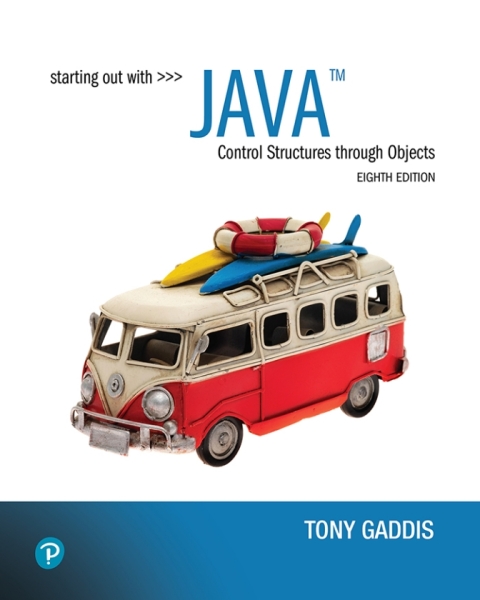 Cover image for book Starting Out With Java: Control Structures through Objects