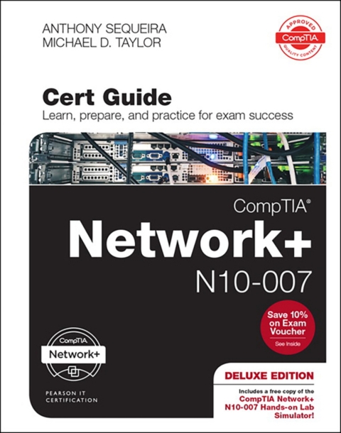 Cover image for book CompTIA Network+ N10-007 Cert Guide, Deluxe Edition (Pearson+)
