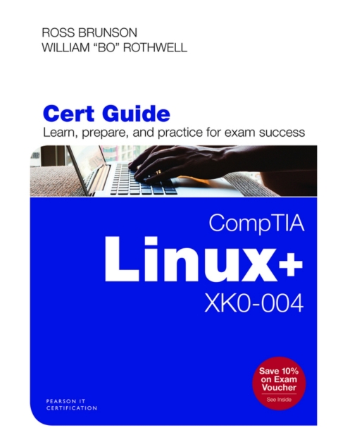 Cover image for book CompTIA Linux+ XK0-004 Cert Guide (Pearson+)