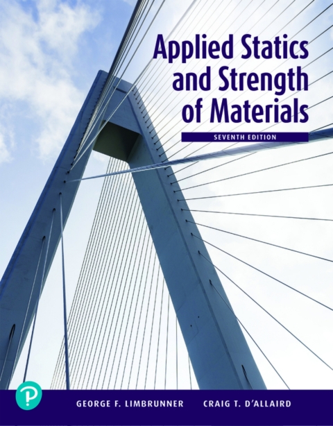 Cover image for book Applied Statics and Strength of Materials (Pearson+)