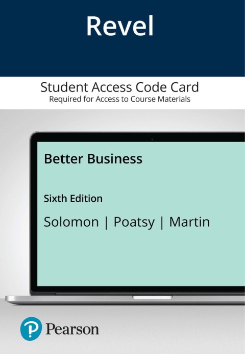 Cover image for book Revel Access Code for Better Business Access Card