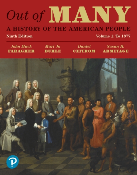 Cover image for book Out of Many: A History of the American People, Volume 1 (Pearson+)