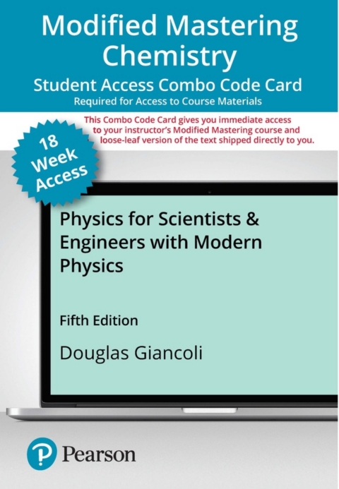 Cover image for book Mastering Physics with Pearson eText + Print Combo Access Code (18 Weeks) for Physics for Scientists & Engineers