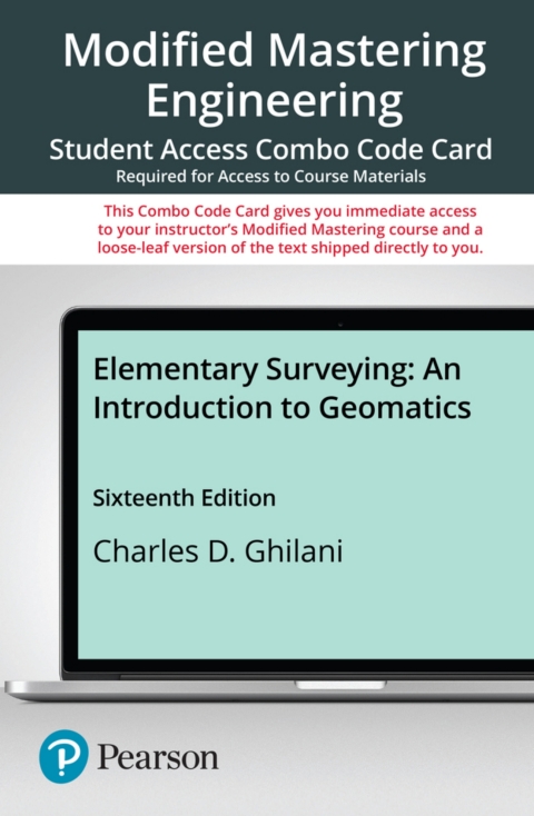 Cover image for book Mastering Engineering with Pearson eText + Print Combo Access Code for Elementary Surveying: An Introduction to Geomatics
