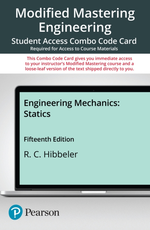 Cover image for book Mastering Engineering with Pearson eText + Print Combo Access Code for Engineering Mechanics: Statics