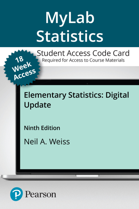 Cover image for book MyLab Statistics with Pearson eText Access Code for Elementary Statistics