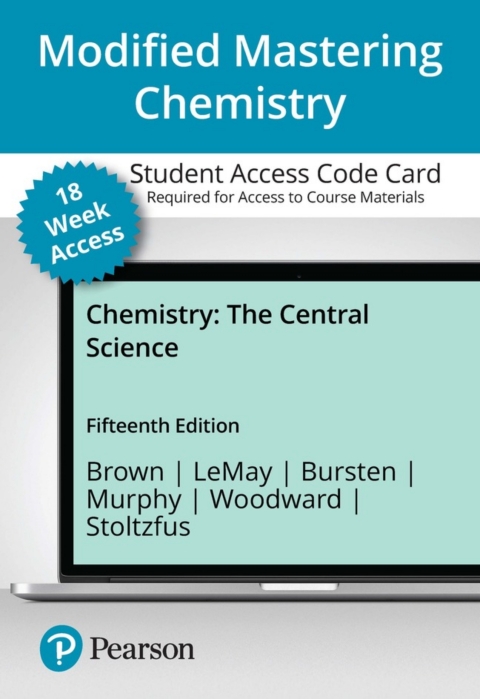 Cover image for book Modified Mastering Chemistry with Pearson eText Access Code (18 Weeks) for Chemistry: The Central Science