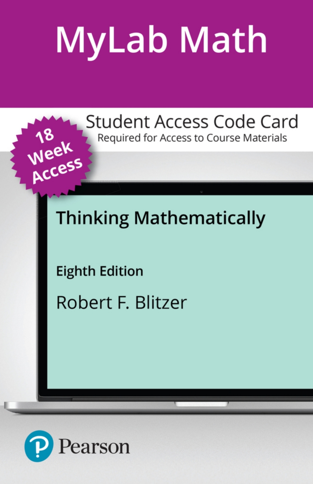 Online Resource MyLab Math with Pearson eText Access Code for Thinking Mathematically; $157.93