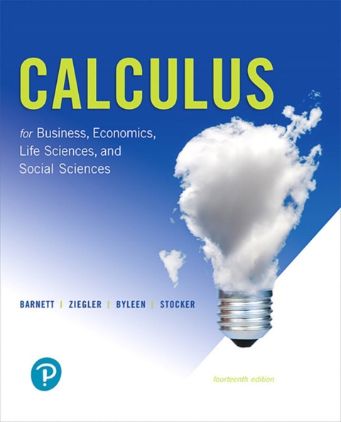 Cover image for book Calculus for Business, Economics, Life Sciences, and Social Sciences (Pearson+)