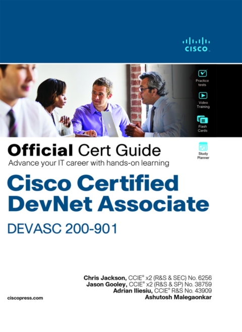Cover image for book Cisco Certified DevNet Associate DEVASC 200-901 Official Cert Guide (Pearson+)