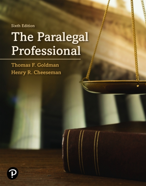 Cover image for book The Paralegal Professional (Pearson+)