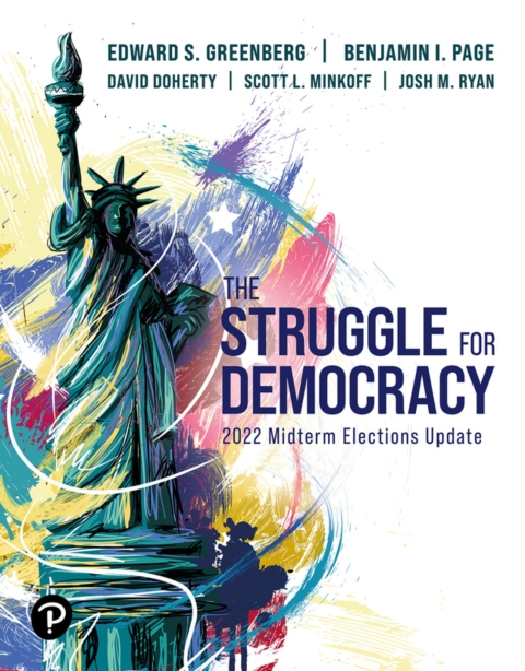 Cover image for book The Struggle for Democracy, 2022 Midterm Elections Update (Pearson+)