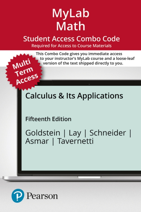 Cover image for book MyLab Math with Pearson eText + Print Combo Access Code for Calculus & Its Applications