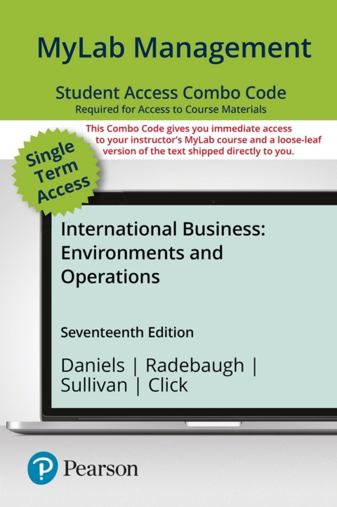 Cover image for book MyLab Management with Pearson eText + Print Combo Access Code for International Business