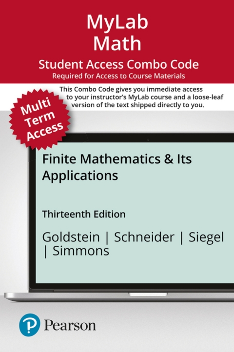 Cover image for book MyLab Math with Pearson eText + Print Combo Access Code for Finite Mathematics & Its Applications