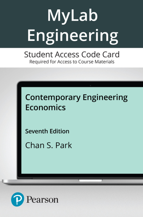 Cover image for book Contemporary Engineering Economics -- MyLab Engineering with Pearson eText Access Code