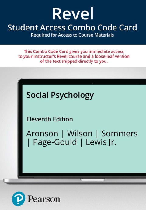 Cover image for book Revel + Print Combo Access Code for Social Psychology