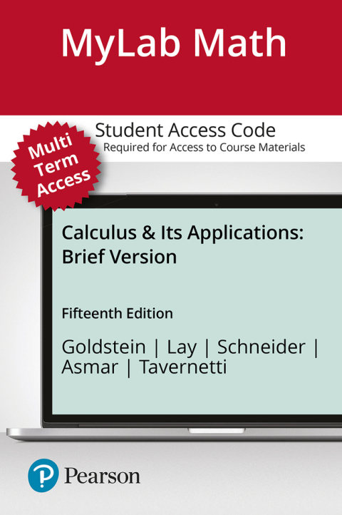 Cover image for book MyLab Math with Pearson eText Access Code for Calculus & Its Applications, Brief Version