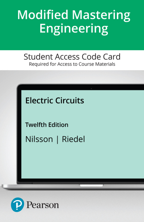 Cover image for book Mastering Engineering with Pearson eText Access Code for Electric Circuits