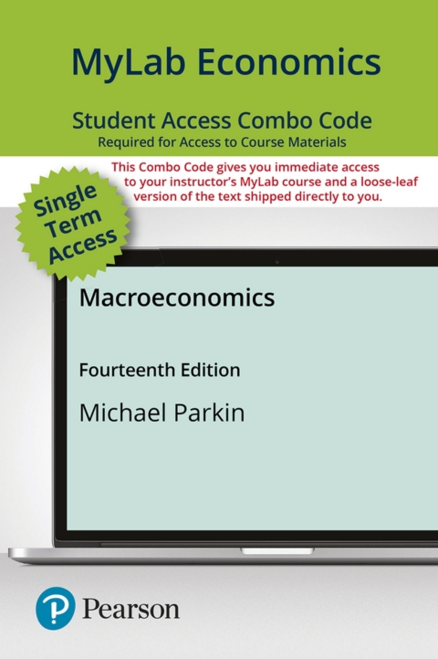 Cover image for book MyLab Economics with Pearson eText + Print Combo Access Code for Macroeconomics