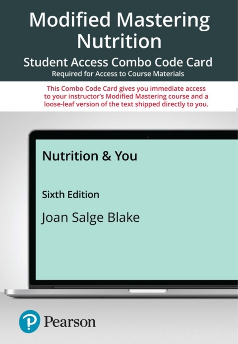 Cover image for book Mastering Nutrition with Pearson eText + Print Combo Access Code for Nutrition & You