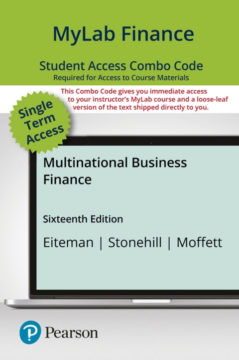 Cover image for book MyLab Finance with Pearson eText + Print Combo Access Code for Multinational Business Finance