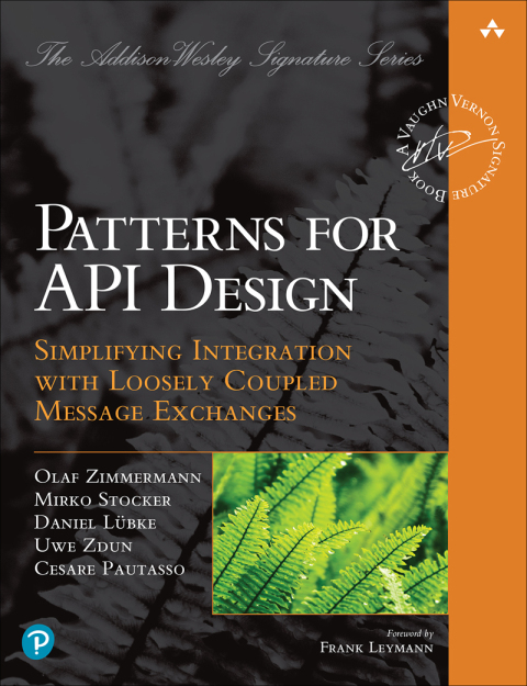 Cover image for book Patterns for API Design