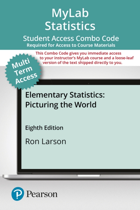 Cover image for book MyLab Statistics with Pearson eText + Print Combo Access Code for Elementary Statistics: Picturing the World