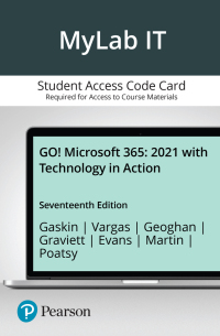 MyLab IT With Pearson EText Access Code For GO! 2021 + Technology In ...