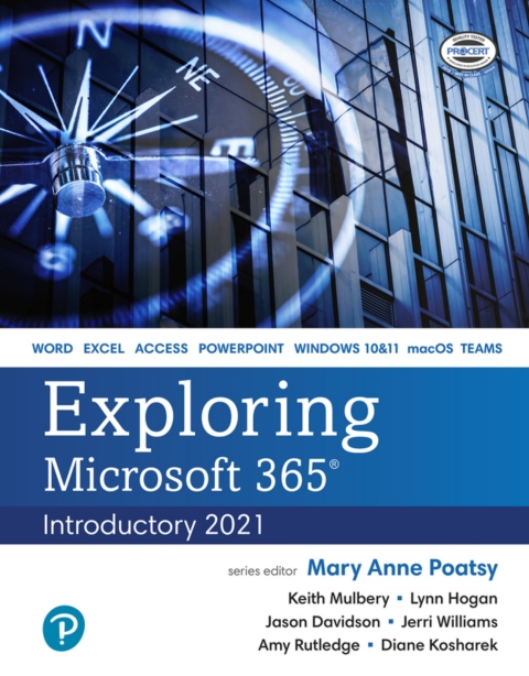 Cover image for book Exploring Microsoft 365: Introductory 2021 (Pearson+)