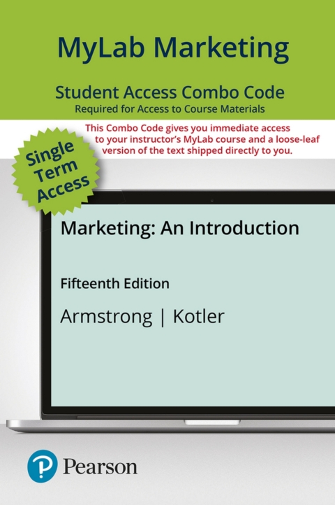 Cover image for book MyLab Marketing with Pearson eText + Print Combo Access Code for Marketing: An Introduction