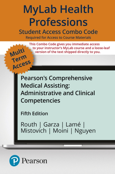Cover image for book MyLab Health Professions with Pearson eText + Print Combo Access Code for Pearson's Comprehensive Medical Assisting