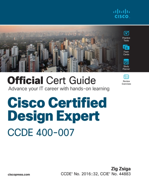 Cover image for book Cisco Certified Design Expert (CCDE 400-007) Official Cert Guide