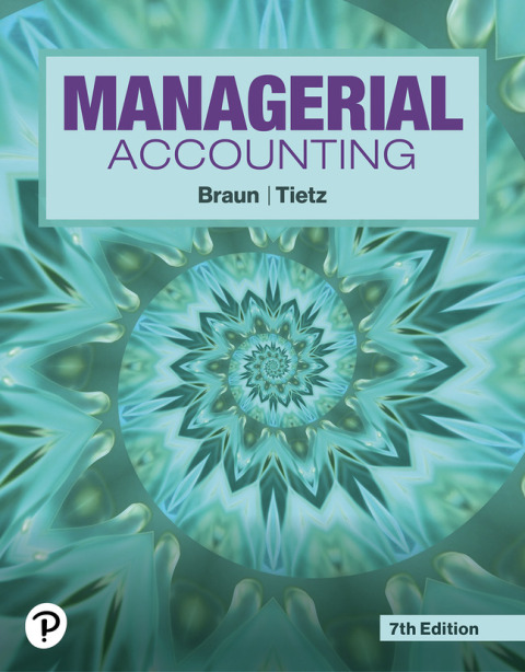 Cover image for book Managerial Accounting (Pearson+)