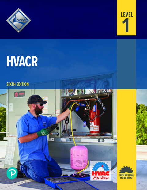 Cover image for book HVACR, Level 1 -- NCCERConnect with Pearson eText