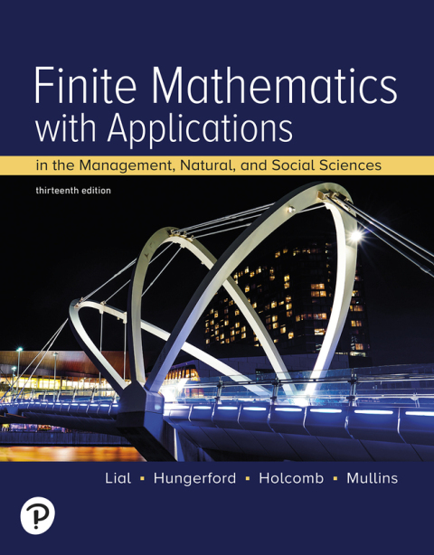 Cover image for book Finite Mathematics with Applications In the Management, Natural, and Social Sciences (Pearson+)