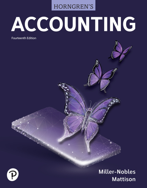 Horngren's Accounting Mylab Accounting With Pearson Etext Access Code