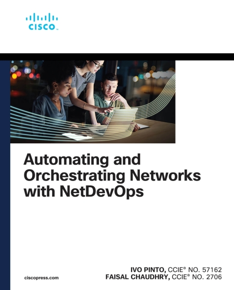 Cover image for book Automating and Orchestrating Networks with NetDevOps