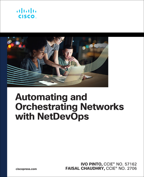 Cover image for book Automating and Orchestrating Networks with NetDevOps