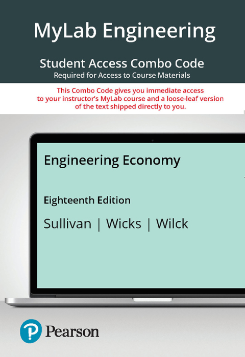 Cover image for book MyLab Engineering with Pearson eText + Print Combo Access Code for Engineering Economy