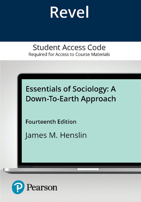 Cover image for book Essentials of Sociology:  A Down-to-Earth Approach -- Revel Access Code