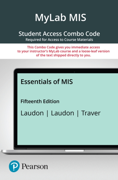 Cover image for book Essentials of MIS -- MyLab MIS with Pearson eText + Print Combo Access Code