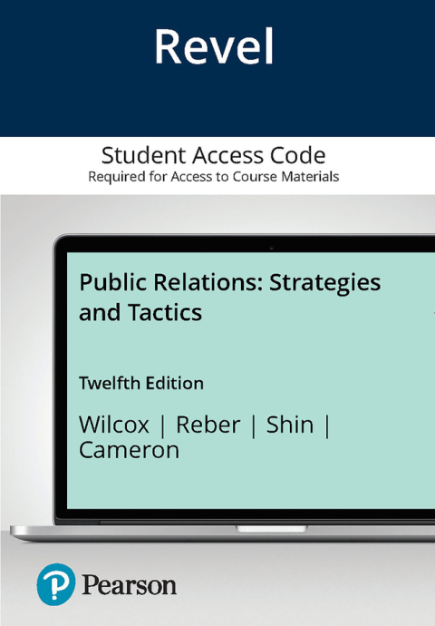 Cover image for book Public Relations: Strategies and Tactics -- Revel Access Code