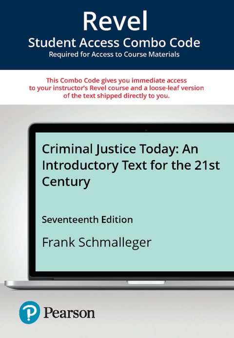 Cover image for book Criminal Justice Today -- Revel + Print Combo Access Code