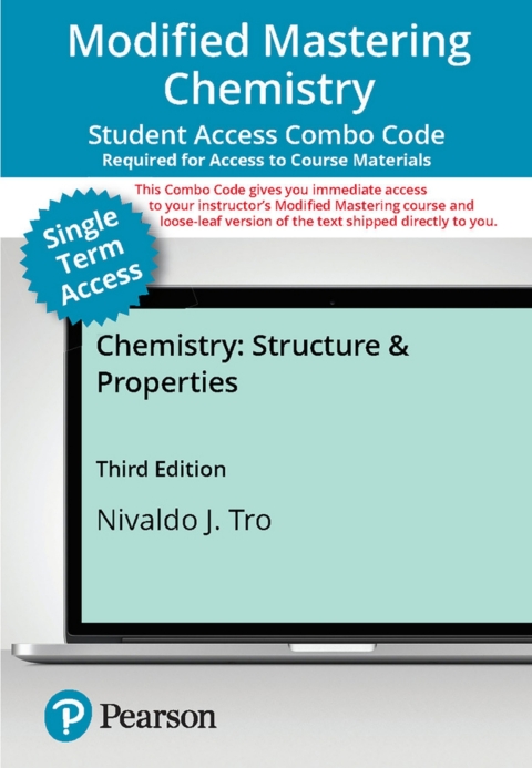 Cover image for book Mastering Chemistry with Pearson eText (up to 18-weeks) + Print Combo Access Code for Chemistry: Structure and Properties