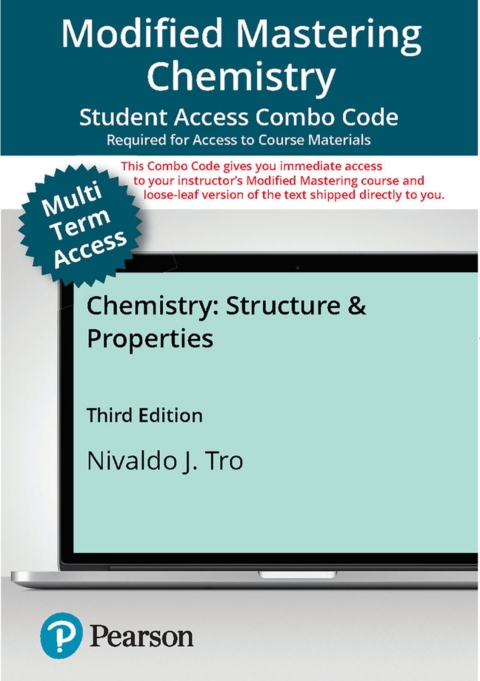 Cover image for book Mastering Chemistry with Pearson eText (up to 24 months) + Print Combo Access Code for Chemistry: Structure and Properties