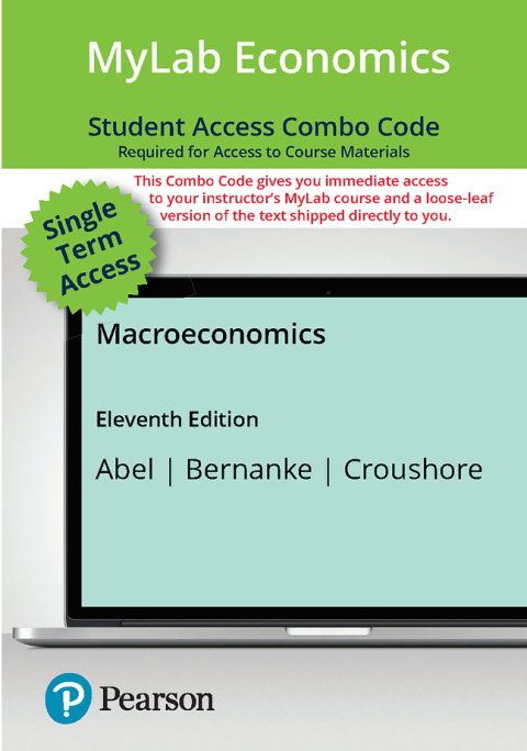 Cover image for book Macroeconomics -- MyLab Economics with Pearson eText + Print Combo Access Code