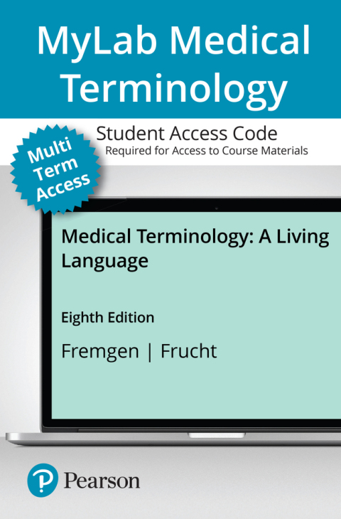 Cover image for book Medical Terminology: A Living Language -- MyLab Medical Terminology with Pearson eText Access Code